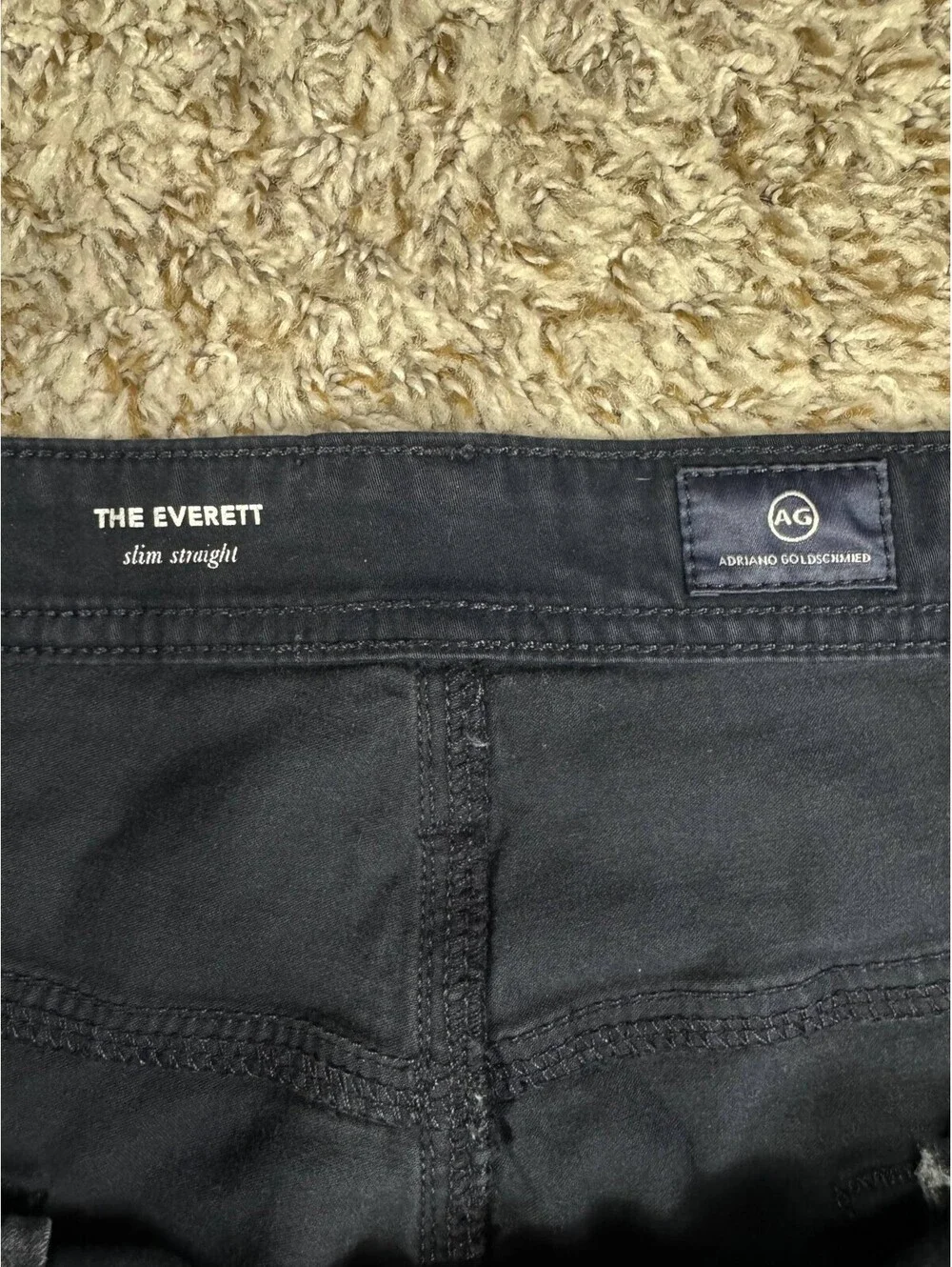 AG Adriano Goldschmied Everett Men’s Jeans 40x32 Navy Blue Slim Straight
